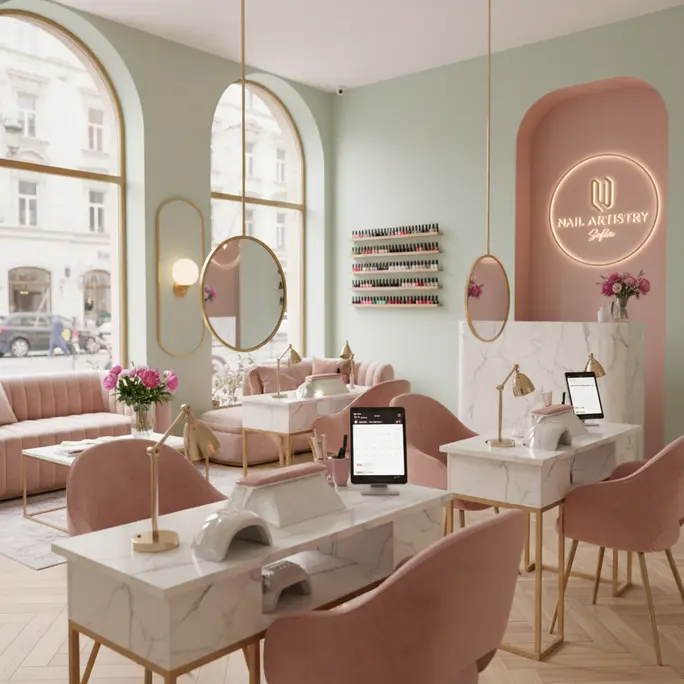Manicure salon interior design